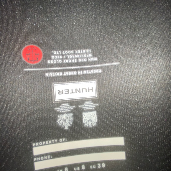 Hunter Short Gloss Rain Boot - Never Worn - Picture 7 of 7